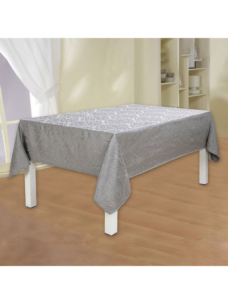 Τραπεζομάντηλο Κουζίνας Γκρι Σχέδιο Damask 240x140cm