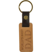 Μπρελόκ Δωράκι Ξύλινο World's Best Dad 11cm