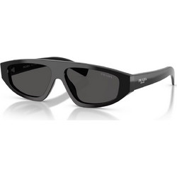 Prada PRC02S 16K08Z Γυναικεία Γυαλιά Ηλίου Μάσκα Κοκάλινα Μαύρα με Μαύρο Φακό