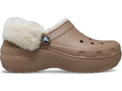 Crocs Classic Platform Lined Μπεζ 212854-2Q9