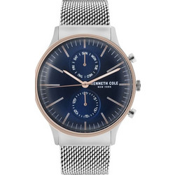 Kenneth Cole Ανδρικό Ρολόι Χρονογράφος με Ασημί Μεταλλικό Μπρασελέ KC50585005