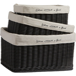 Παππουτσοθήκη Marine Business Shoes Baskets Black Set 3pcs