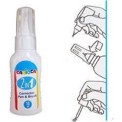 Carioca 2in1 Διορθωτικό Υγρό Brush 10ml 42998
