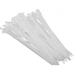 Δεματικά Καλωδίων (cable Ties) 4,8*300mm 100 Τεμάχια Λευκά