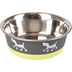 BOWL SILHOUETTE GREY/LIME 900ML 17,3CM