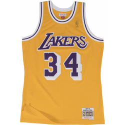 Mitchell & Ness Shaquille O' Neal Los Angeles Lakers 1996/97 Φανέλα Μπάσκετ ΝΒΑ SMJYGS18177-LALLTGD96SON