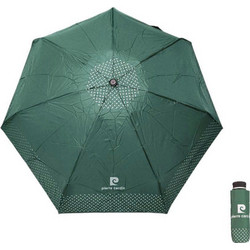 Ομπρέλα μίνι σπαστή χειροκίνητη πράσινη Pierre Cardin Folding Umbrella PC - 7215