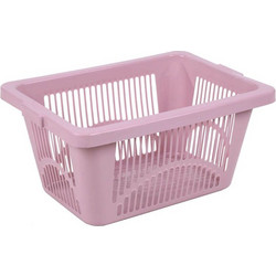 Καλάθι παραλληλόγραμο Homeplast 40Lt Ροζ