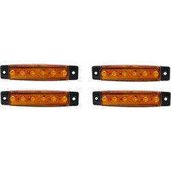 12-24v Φώτα Όγκου Φορτηγού 4τμχ - Πορτοκαλί KLN-550906