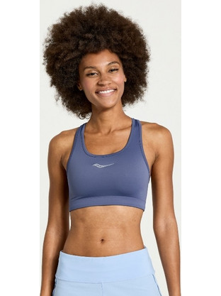 Saucony Skyrocket Bra Αθλητικό Μπουστάκι με Μέτρια Στήριξη Γαλάζιο SAW800361-HZ