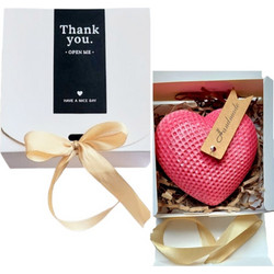 Gift Box Red Heart Candle - Κερί σε Σχήμα Καρδιάς σε Premium Κουτί Δώρου