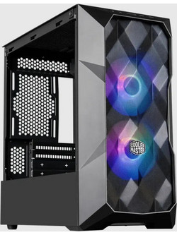 Cooler Master MasterBox TD300 Mesh Black Gaming Mini Tower Κουτί Υπολογιστή RGB με Πλαϊνό Παράθυρο