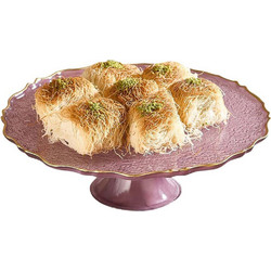 Τουρτιέρα Με Πόδι Goblen 337GLZ1196 28cm Damson Hermia Γυαλί