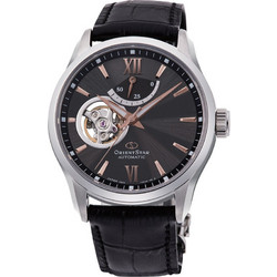 Orient Star Ανδρικό Ρολόι Αυτόματο με Ασημί Δερμάτινο Λουράκι RE-AT0007N00B
