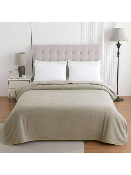 LE BLANC Κουβέρτα Le Blanc Βελουτέ 550gr Υπέρδιπλη 220x240 Elephant 7012385-7