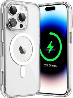 Clear Magsafe Back Cover Σιλικόνης Διάφανο (iPhone 16 Pro)