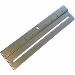 TECHNICS Pitch Indication Board for Technics SL-1200 / 1210 Silver With Gold Lettering (Reproduction) - Technics