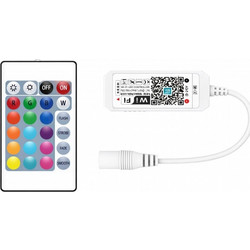 VenCore 6613-10005 - WiFi 2.4G RGBW Controller 12-24V 144-288W with RF Remote - Ασύρματο WiFi 2.4G Controller RGBW με RF Χειριστήριο 12 Volt 144 Watt & 24 Volt 288 Watt Μέγιστο Φορτίο