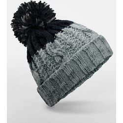 Σκούφος Beanie B437 Beechfield Light Grey/Black