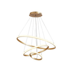 POWERTECH LED φωτιστικό οροφής HLL-0078, 44W, 4000K, 60x60cm, χρυσό