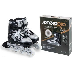 ROLLER SKATES-ROLLER SKATES-ICE SKATING 4IN1 ENERO PRO LED GRAY
