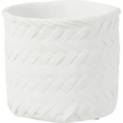 Κασπώ J-Line από τσιμέντο, με διαστάσεις 20x20x17cm - White