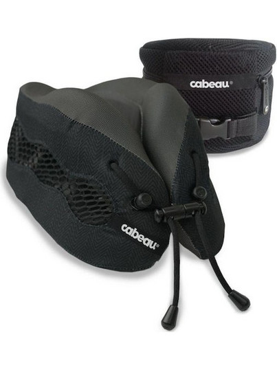 Cabeau Evo Cool Σετ Ταξιδίου Μαξιλαράκι και Ωτοασπίδες με Θήκη Μεταφοράς Μαύρα