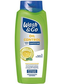 Wash & Go Oil Control Φυτικό Σαμπουάν & Conditioner για Επανόρθωση για Λιπαρά Μαλλιά 650ml