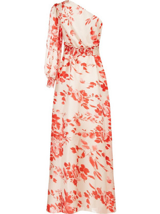 Rinascimento Midi Φόρεμα Floral Κόκκινο