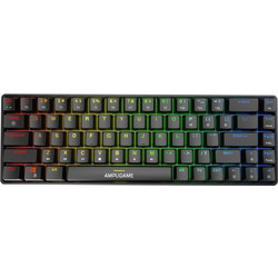 Fifine GK1 Μηχανικό Gaming Πληκτρολόγιο 65% με Custom Red Διακόπτες RGB Black