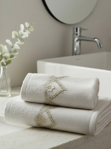 Σετ Πετσέτες Towels Collection PENTE CREAM
