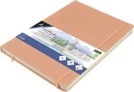 KANGARΟ SKETCHBOOK Α4 OLD PINK 140GR, 160ΣΕΛ. ΜΕ ΛΑΣΤΙΧΟ ΚΑΙ ΣΚΛΗΡΟ ΕΞΩΦΥΛΛΟ