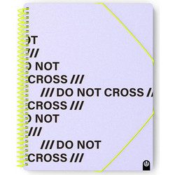 CARCHIVO - ΣΟΥΠΛ ΣΠΙΡΑΛ DO NOT CROSS Α4 ΜΕ 40 ΔΙΑΦΑΝΕΙΕΣ - ΜΩΒ - Carchivo