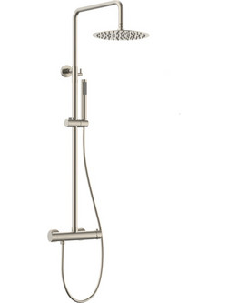 Στήλη Ντους με Μπαταρία Ντουζ Σατινέ REA Brushed Nickel PVD 2045004267