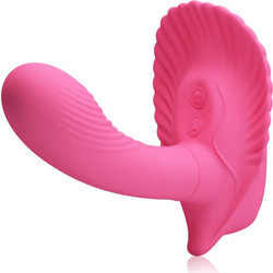 Pretty Love Flirtation Vibrating Shell Δονητής G-Spot για Ζευγάρια με Τηλεχειριστήριο Ροζ