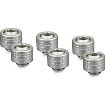 Thermal Grizzly Grizzly Deltamate Fitting Ht13 Pack Of 6 Matt Nickel (tg-dm-fit-6217) Ασημί TG-DM-FIT-6217