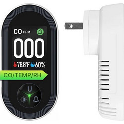 Ανιχνευτής Μονοξειδίου Άνθρακα Plug-In 3-σε-1 με Οθόνη HD