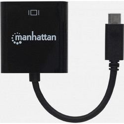 Manhattan IADAP USB31-HDMIM Αντάπτορας USB-C σε HDMI - 4K 30Hz, DP Alt Mode