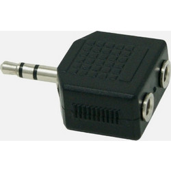 Διαχωριστής Ακουστικών GBC 29.1295.00 3.5mm σε 2x Θηλυκό - TRS, Παθητικό & Compact