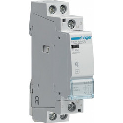 Hager Ρελέ Ράγας Ισχύος 25A 2NO 1M 230V Αθόρυβο (ESC225S)