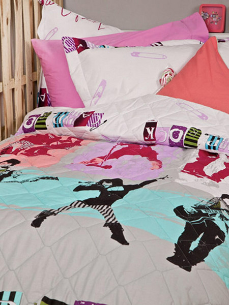 Palamaiki Σετ Κουβερλί Μονό Disney 170x250 CAMP ROCK Λευκό
