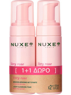Nuxe Eau Demaquillante Rose Petals Micellar Water Ντεμακιγιάζ 2x150ml