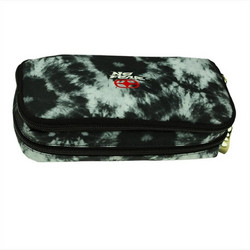 Back Me UP No Fear Tie Dye Κασετίνα με 2 Θήκες Μαύρη 347-96141