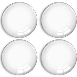 Home Use στοπ πόρτας αυτοκόλλητο, Pu πλαστικό, 40x8mm, διάφανο, 4τμχ - (HUH-0263)