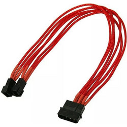 Καλώδιo Nanoxia 4-pin To 2 X 3-pin Single 30 Cm Rot NX42A30R