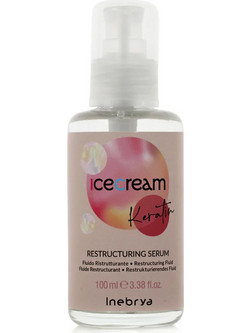 Inebrya Ice Cream Keratin Serum Μαλλιών για Επανόρθωση 100ml