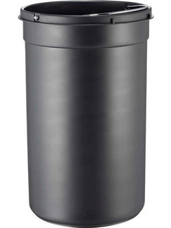 Wesco Κάδος Απορριμμάτων Πλαστικός Μαύρος 112764