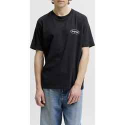 JACK&JONES JORRIVIERA VINTAGE POSTER BACK TEE SS CN 12295202-BLACK Black