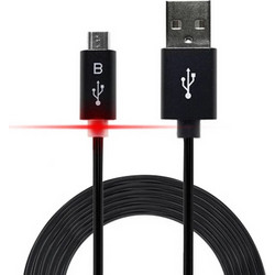 Καλώδιο σύνδεσης Ancus Smart LED USB σε Micro USB με Ενισχυμένες Επαφές Μαύρο 1.2m