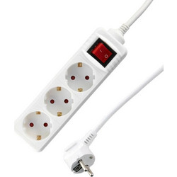 Πολύπριζα 3θ Με Διακόπτη 1,5M,3g1,5 λευκό LS-315W LIME
